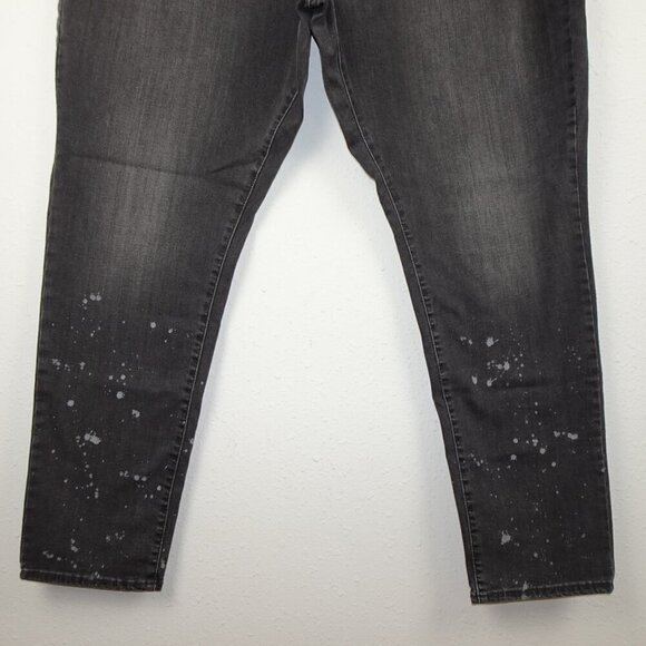 Levi's 711 Skinny Jeans Women's Plus Size 24W Gray Stretch Denim - Picture 3 of 12